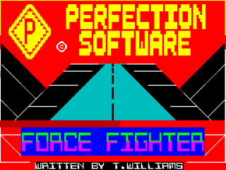 Force Fighter title screen for ZX Spectrum